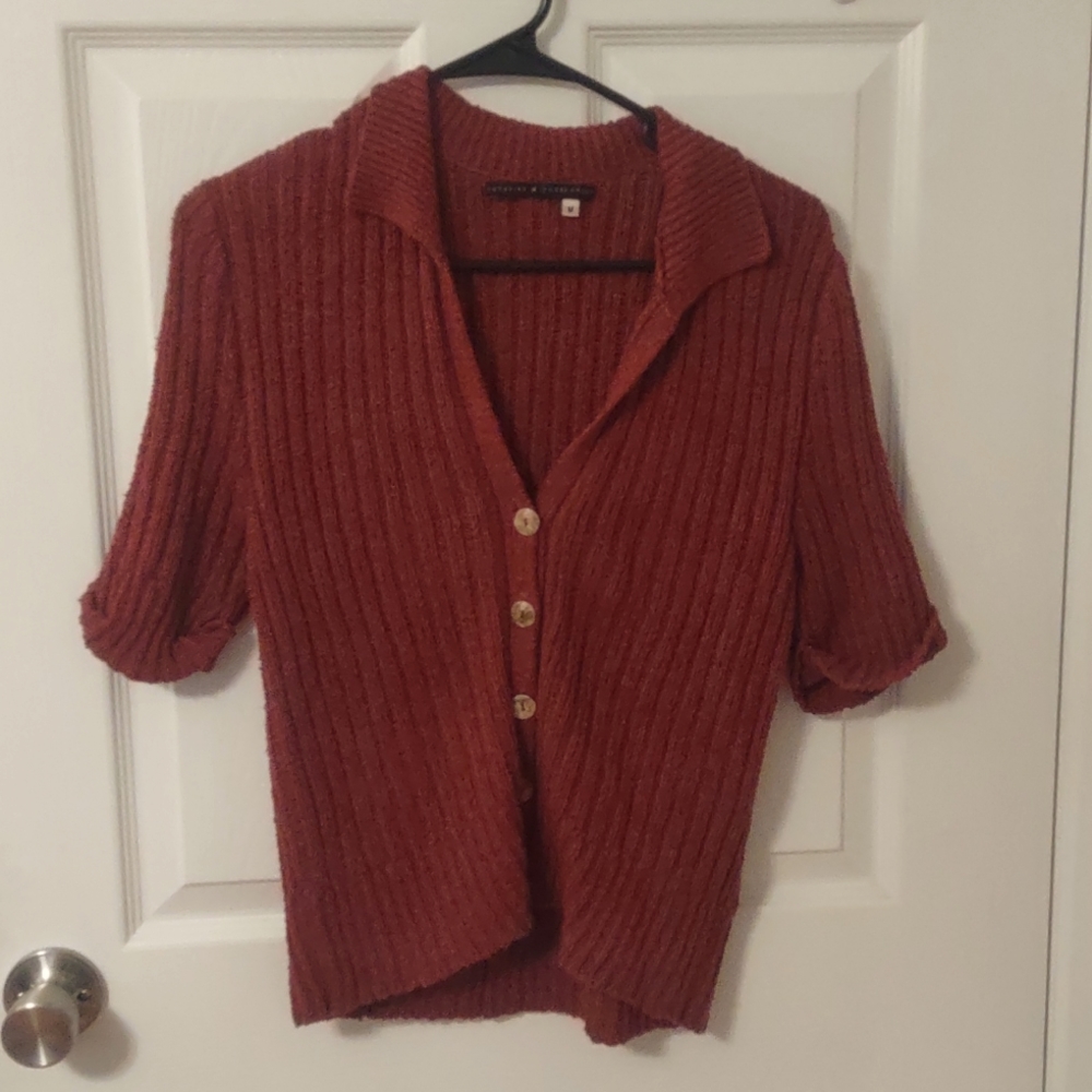 Peruvian connection short sleeve sweater M